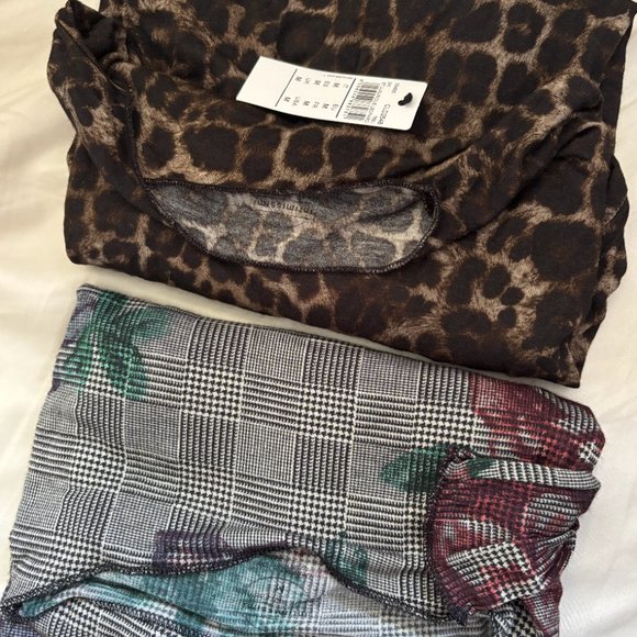 Intimissimi Ultralight w/ Cashmere tops (navy, black, prince of wales, leopard) - Picture 10 of 10